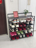 小匠材簡(jiǎn)易鞋架免安裝楠竹家用門(mén)口宿舍多層折疊收納置物架子黑色6層90 曬單實(shí)拍圖