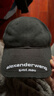 亞歷山大·王alexanderwang做舊徽標裝飾棒球帽休閑 情侶同款 水洗黑色 OS（58-65cm） 曬單實(shí)拍圖