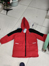 鴻星爾克（ERKE）童裝男女童冬季保暖外套兒童中大童中長(cháng)款羽絨服東方紅130 曬單實(shí)拍圖