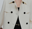朗姿復古短款箱型外套英倫風(fēng)氣質(zhì)商務(wù)雙排扣上衣2025年秋季新款 本白色2 M 曬單實(shí)拍圖