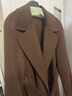 三彩【100綿羊毛】2025冬季新款長(cháng)款雙面呢大衣翻領(lǐng)寬松M 榛果棕 S 155/80A 曬單實(shí)拍圖