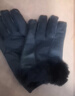 冬季真羊皮毛一體手套防寒保暖騎車(chē)摩托男女加厚五指防風(fēng)棉耐磨運 真皮黑色五指 曬單實(shí)拍圖