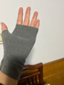 回力半指手套男冬季保暖手套女寫(xiě)打字辦公漏指手套騎行開(kāi)車(chē)可觸屏手套 灰色連指 曬單實(shí)拍圖