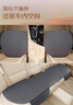 齊選汽車(chē)坐墊高檔透氣四季通用亞麻三件套防滑座墊夏季冰絲車(chē)內座椅套 雅致灰-三件套 曬單實(shí)拍圖