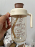 小土豆（potato）ppsu直飲吸管水杯大寶寶寬口徑防摔帶刻度奶瓶?jì)和?歲以上牛奶杯 可可白 330ml 曬單實(shí)拍圖