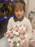 SWEET CUPID52朵玫瑰花束毯子成品手工永生花生日新年禮物送女友生閨蜜111cm 曬單實(shí)拍圖