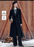 Navigare意大利小帆船純羊毛呢大衣女士2025秋冬季新款通勤長(cháng)裝風(fēng)衣外套 海軍藍 L 曬單實(shí)拍圖