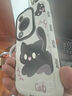 迅炫適用華為暢享70S手機殼暢想7OS保護套新款可愛(ài)液態(tài)硅膠軟殼全包防摔感榮耀享暢新品暢亨S70男女黑 古董白泡芙【小黑貓】+編織手繩 華為暢享70S 曬單實(shí)拍圖
