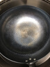 金存章丘炒鍋鐵鍋炒菜鍋圓底家用無(wú)涂層老式 錘印款木把32cm已開(kāi)鍋 曬單實(shí)拍圖