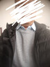 羅蒙（ROMON）假兩件毛衣男士休閑針織衫秋冬季中青年商務(wù)保暖爸爸裝毛線(xiàn)衣服 曬單實(shí)拍圖