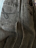 播商場(chǎng)同款黑灰色寬松牛仔褲女刺繡口袋長(cháng)褲BDS1KD1482 G30冰灰 L 曬單實(shí)拍圖