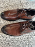 百麗商務(wù)皮鞋男牛皮革通勤正裝皮鞋婚鞋A0558CM1 棕色 41 曬單實(shí)拍圖