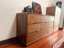 木源同全實(shí)木胡桃木斗柜現代簡(jiǎn)約五斗柜家用客廳臥室床尾收納邊柜靠墻柜 【五斗柜】長(cháng)80寬40高110cm 整裝發(fā)貨  收貨即用【全胡桃木】 曬單實(shí)拍圖