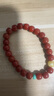 保真正品云南保山南紅瑪瑙手串女款滿(mǎn)色柿子紅老型珠手鏈單圈禮物 收藏級南紅老型蜜蠟款6mm 曬單實(shí)拍圖