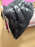 高梵黑金鵝絨服女王5.0五格2025新款女士泡芙加厚冬季羽絨服 黑色 M 曬單實(shí)拍圖