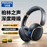 飛利浦（PHILIPS）【重磅旗艦雙金標認證】頭戴式主動(dòng)降噪真無(wú)線(xiàn)藍牙耳機電競游戲音樂(lè )隔音高清音質(zhì)耳麥TAH6519黑 曬單實(shí)拍圖