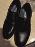 老人頭皮鞋男高檔商務(wù)透氣男鞋子時(shí)尚百搭男士皮鞋真皮軟底韓版休閑皮鞋 黑色 41 曬單實(shí)拍圖