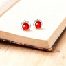 DAISY DREAM999純銀針柿柿如意耳釘輕奢女2026新年耳環(huán)馬年本命年紅色耳飾品 【S999銀針】柿柿如意耳釘 曬單實(shí)拍圖