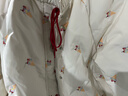 鴨鴨鞠婧祎同款冰淇淋系列羽絨服女短款2025秋冬新款甜美保暖外套XJ 米白色 M (160/84A) 曬單實(shí)拍圖