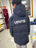 Levi's【新年馬年】李維斯兒童羽絨服紅色中長(cháng)款男童冬季保暖外套童裝女 深寶藍色 160 /76 充絨量204g【建議身高152-158cm】 曬單實(shí)拍圖