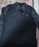 皮爾卡丹（pierre cardin）長(cháng)袖T恤男秋冬季上衣加絨加厚休閑假兩件打底衫 深灰加絨 3XL 曬單實(shí)拍圖