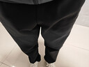 京東京造防潑水運動(dòng)褲冬季新款直筒戶(hù)外耐磨沖鋒跑步休閑褲子男新年 黑M 曬單實(shí)拍圖
