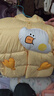 巴拉巴拉童裝兒童羽絨服男女童外套冬裝2025新款嬰兒衣服保暖加厚泡芙羽絨 奶黃小鴨31004-白鴨絨 110 （充絨量96g 適合3-5歲） 曬單實(shí)拍圖