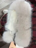 南木熊?chē)砼锒n版新款冬季百搭大毛球防風(fēng)保暖仿狐貍毛圍脖毛領(lǐng)圍脖 白色 曬單實(shí)拍圖