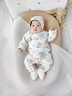 嬰蓓依嬰幼兒保暖連體衣恒溫偏開(kāi)棉服冬季加厚哈衣 云端之夢(mèng) 80cm 曬單實(shí)拍圖