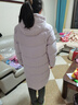 李寧童裝兒童羽絨服女大童冬款連帽防風(fēng)保暖中長(cháng)款羽絨服外套 云中紫16-1 160 曬單實(shí)拍圖