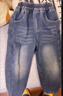 左西男童牛仔褲兒童褲子春裝2026新款男孩春裝中大童長(cháng)褲 牛仔色 130 曬單實(shí)拍圖