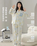 貓人女士睡衣女秋冬季純棉家居服2026新款可愛(ài)印花可外穿開(kāi)衫女款套裝 曬單實(shí)拍圖