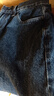 優(yōu)衣庫加長(cháng)款女裝直筒牛仔褲水洗產(chǎn)品中腰480743 67 海藍色 24 /155/62A 曬單實(shí)拍圖