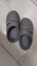 胖東來(lái)棉拖鞋男冬季家居保暖居家防滑家用大碼室內厚底半包同款 灰色 40-41 42-43_適合腳穿 曬單實(shí)拍圖