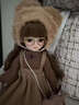 夢(mèng)泡洋娃娃6-12歲女孩圣誕生日禮物仿真BJD洋娃娃玩具換裝高顏值公主 棕茶【一整套娃娃（送眼鏡）】30厘米 曬單實(shí)拍圖