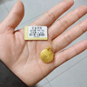 卡地金古法黃金吊墜男女 足金999吊墜蓮紋八寶牌不含項鏈掛墜配繩 【吊墜款】 4.73克 直徑1.7cm 曬單實(shí)拍圖