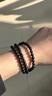 戚小米黑檀木佛珠手串男生108顆念珠珠子長(cháng)款串珠多圈木質(zhì)檀木手鏈男款 6mm黑檀木圓珠108顆 曬單實(shí)拍圖
