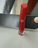 阿瑪尼紅管水唇紗唇釉#461絕對朱紅素顏口紅不沾杯潤唇膏生日禮物送女友 曬單實(shí)拍圖