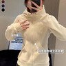 浪莎搖粒絨外套女冬季2025新款連帽衛衣加絨開(kāi)衫修身瑜伽服運動(dòng)上衣 曬單實(shí)拍圖