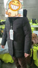 坦博爾羽絨服女中長(cháng)款連帽休閑媽媽款加厚外套510506D 黑色 165  曬單實(shí)拍圖