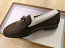 百思圖【爵士黑膠】百思圖26春新款英倫超軟羊皮鞋樂(lè )福鞋女單鞋UXS01AA6 深啡 38 曬單實(shí)拍圖