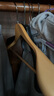 京東京造 木語(yǔ) 實(shí)木西服衣架加厚寬肩木西裝衣架無(wú)痕防滑晾衣架衣掛4個(gè) 曬單實(shí)拍圖