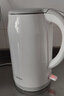 美的（Midea）電熱水壺養生母嬰級316L不銹鋼雙層無(wú)縫一體內膽防燙燒水壺 1.7L自動(dòng)智能斷電 年貨 SH17M301PRO 曬單實(shí)拍圖