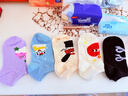 JKN粉色短襪子女夏季薄款【趣味卡通】甜美少女風(fēng)淺口防滑不掉跟船襪 曬單實(shí)拍圖