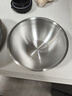 食品不銹鋼盆洗菜和面打蛋家用廚房涼拌沙拉料理盆直邊盆碗豬油盆 17-19-22三件套 曬單實(shí)拍圖