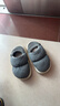 大嘴猴兒童防水棉拖鞋秋冬男童女童厚底防滑室內包跟小孩棉鞋 淺灰31-32 曬單實(shí)拍圖