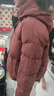 啄木鳥(niǎo)紅色短款連帽羽絨服外套女小個(gè)子2025冬季新款歐貨加厚保暖面包服 酒紅色羽絨服 L 建議100-115斤 曬單實(shí)拍圖