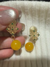思梨新中式黃瑪瑙耳墜無(wú)耳洞耳夾女復古中國風(fēng)高級感耳飾禮物送媽媽 高品質(zhì) 蚊香盤(pán)耳夾 曬單實(shí)拍圖
