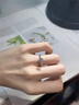 DRPT950鉑金莫桑石鉆戒1克拉女款結婚求婚戒指情人節生日禮物送女友 1克拉莫桑PT950鉆戒/D級 閉口聯(lián)系客服備注碼數 曬單實(shí)拍圖