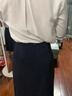 不規則半身裙長(cháng)裙女新款包臀裙長(cháng)款一步裙西裝裙時(shí)尚百搭簡(jiǎn)約通勤 黛青色 M （體重90-100斤） 曬單實(shí)拍圖